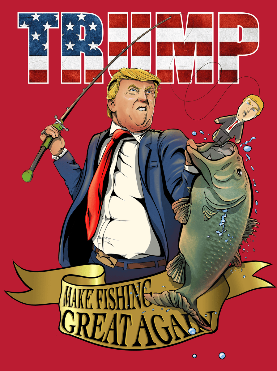 Trump make Fishing great again ￼/ Biden fishing ￼